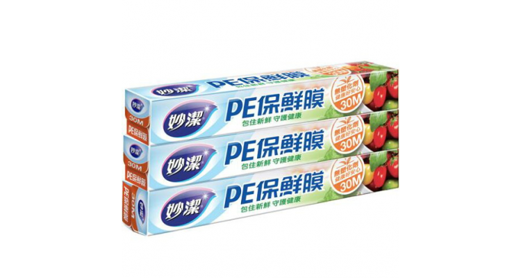 妙洁 PE保鲜膜30cmx30m(3入)