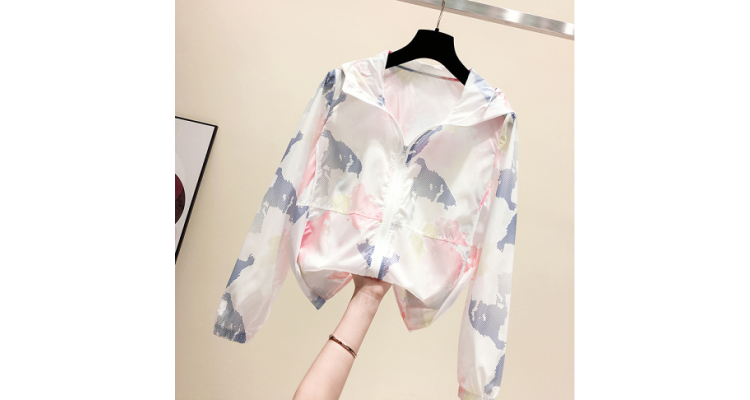 防晒衣女士长袖春宽松百搭夏薄款户外防晒服短款