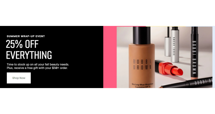 Bobbi Brown美国官网全网25% OFF