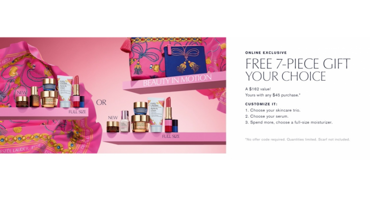 Estee Lauder 美国官网自选大礼包满额送