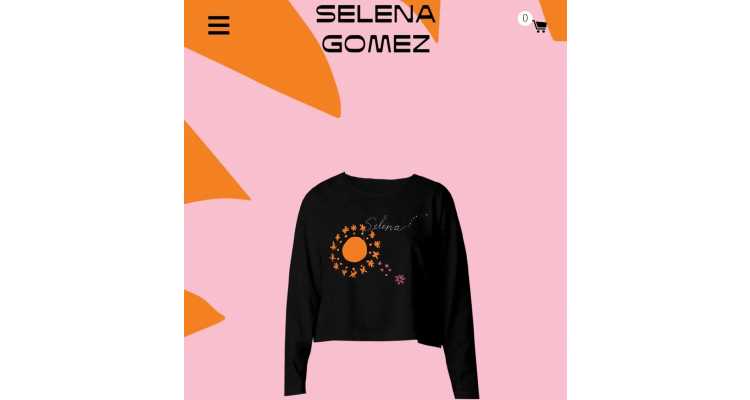selena gomez 短款长袖衬衫