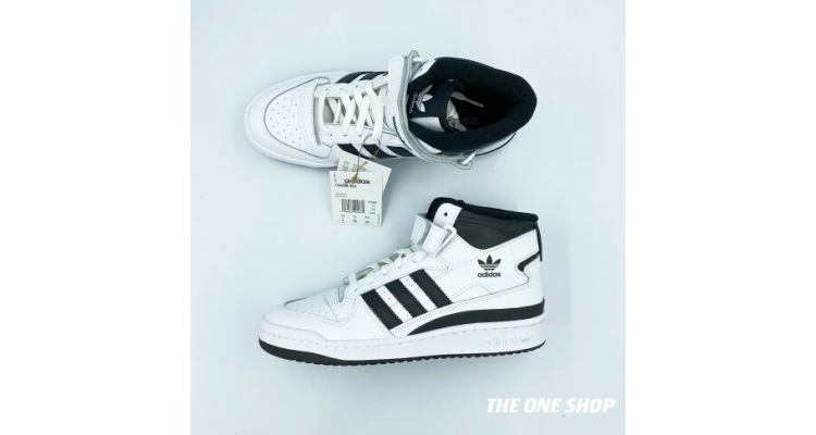 adidas Forum Mid 高筒篮球鞋 黑色