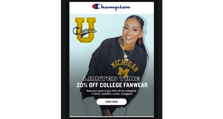 Champion US 大学正品用品8折