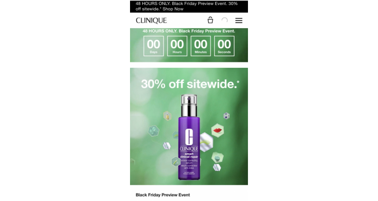 Clinique 无门槛7折