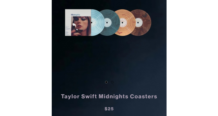 Taylor swift仿黑胶杯垫