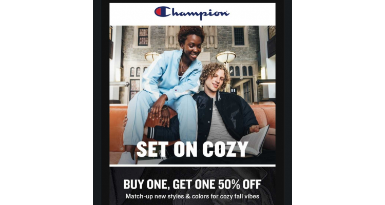 Champion US 指定商品买一另一件半价