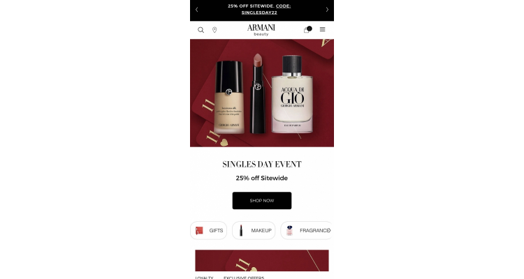 Giorgio Armani Beauty 全场特价