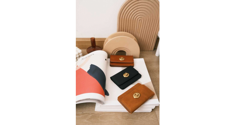简约皮革cardholder