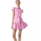 粉红mini dress
