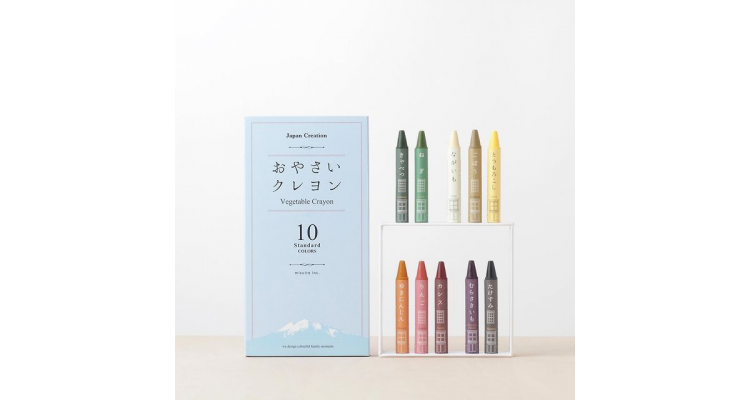 日本制 Mizuiro 天然蔬菜蜡笔 (10色)