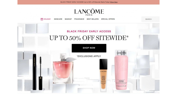 Lancome美国官网黑五早鸟优惠