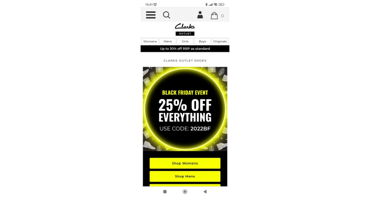 Clarks 黑色星期五减价