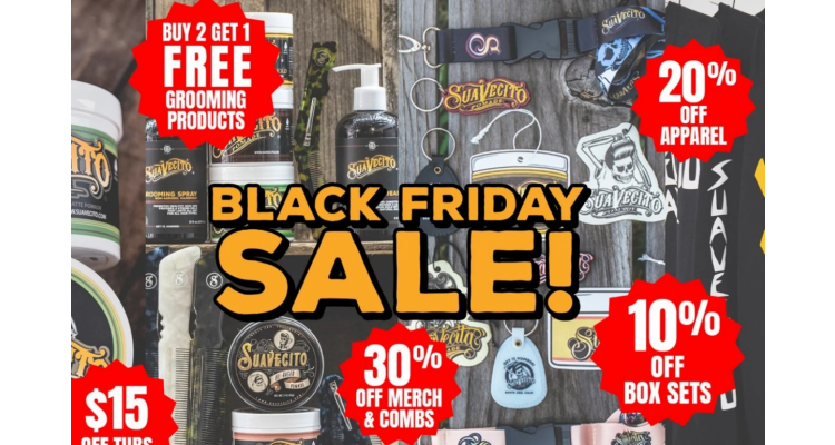 suavecito 头发用品black friday SALE