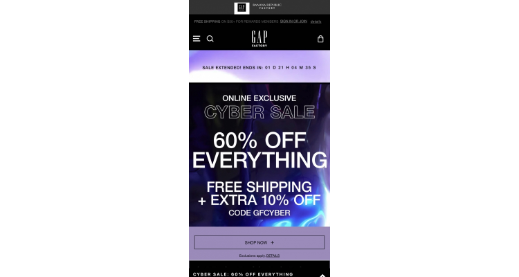 Gap Factory 童装全场优惠