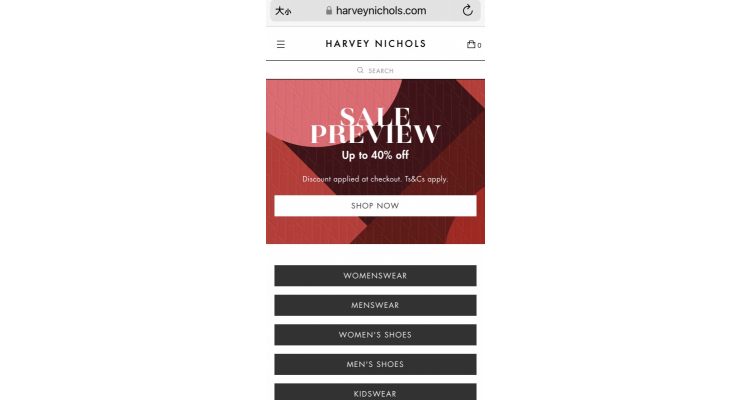Harvey Nichols & Co Ltd 特价
