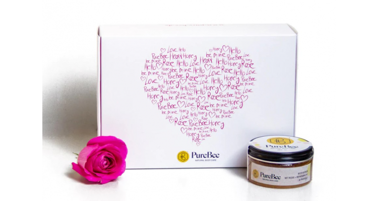 Purebee 玫瑰磨砂礼盒