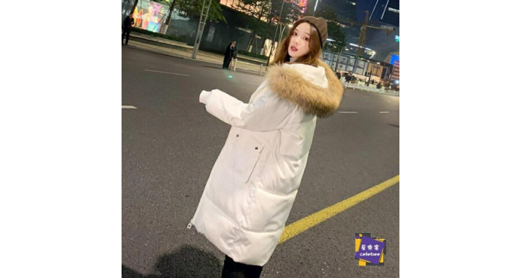 羽绒外套 羽绒棉服女韩版宽松ins港风中长