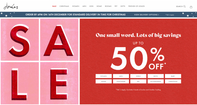 英国 Joules Christmas Sale