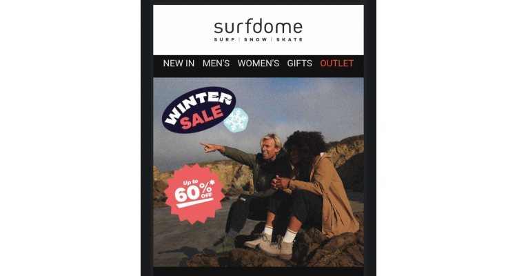 Surfdome 冬季大减价低至四折
