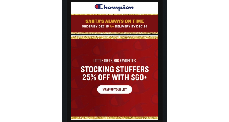 Champion US 精选货品满额享七五折