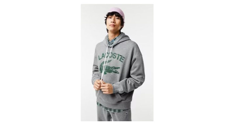 Lacoste 春节大促 Logo连帽卫衣$49 少女粉羊毛衫$
