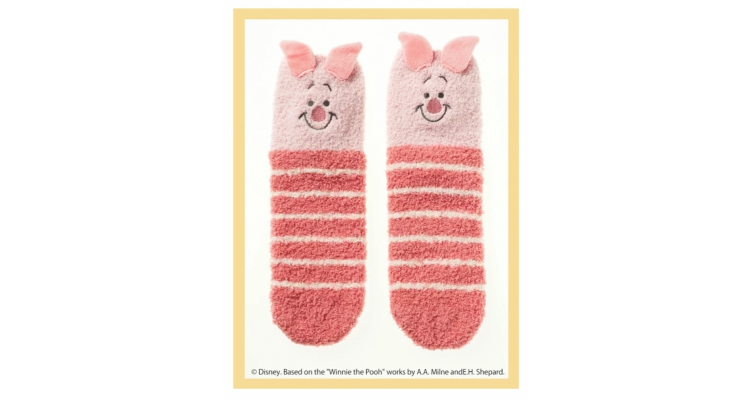 tutuanna 毛绒小猪室内袜