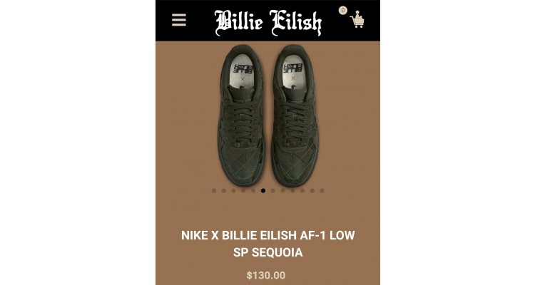 billie eilish x Nike联乘鞋
