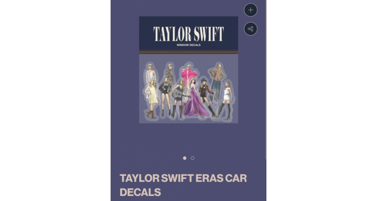 Taylor swift 汽车窗花贴纸