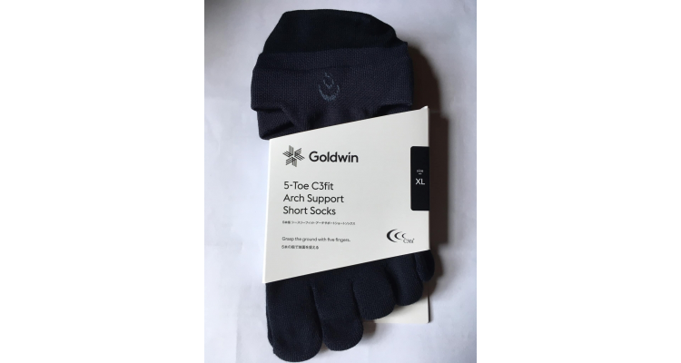 Goldwin (C3fit) 五指足弓支撑短袜 GC20302 男女通用袜子 (日本制)