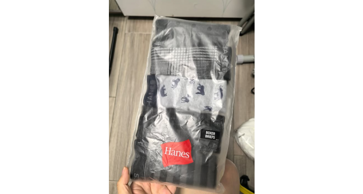 日本Amazon-Hanes HM8ET703J Men's Boxer Briefs, Set of 5
