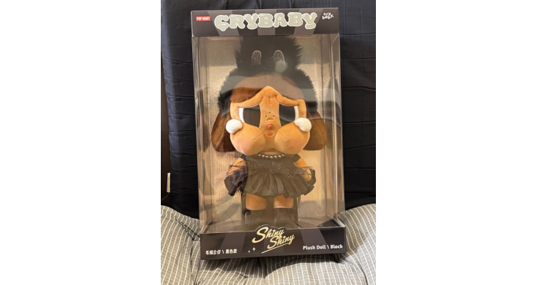 泰国PopMart-CRYBABY SHINY SHINY SERIES-Plush Doll (Black)