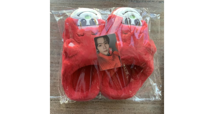 韩团yes24-Riize快闪活动周边—室内拖鞋&小卡set