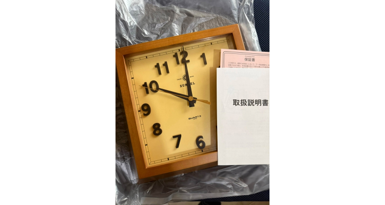日本Amazon - Santeru 日本制方形挂钟